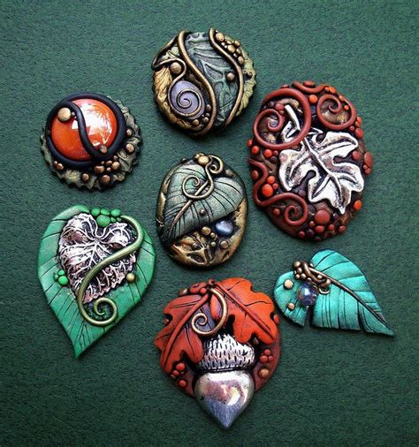 Assorted Fall Cabochons For DIY Crafts