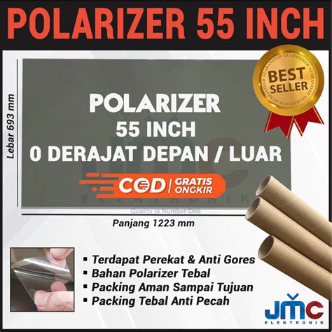 Jual Polarizer Lcd Led Inch Derajat Bagian Luar Polaris Lcd Inc