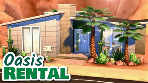 OASIS RENTAL Rebuild Oasis Springs The Sims 4 Speed Build Tour