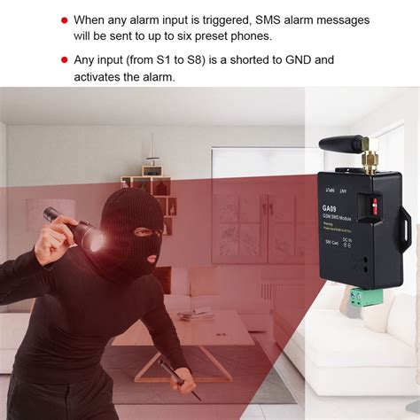 Ga Mini Ch Home Security Wireless Gsm Sms Alarm Module Alexnld