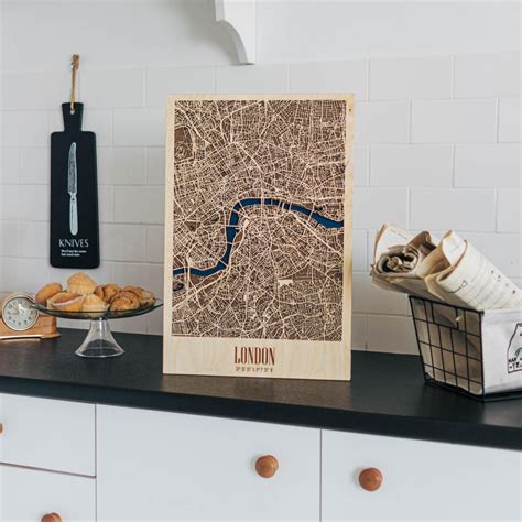 Vanl Se Map Denmark Map Wooden Map Wood Citymap Street Map D City