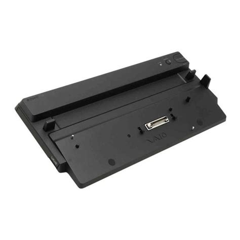 Sony Vaio Vgp Prfe Docking Station Operating Instructions Manualslib