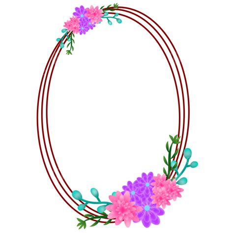 Belas Molduras Png Floral Casamento Convite Imagem Png E Psd Para