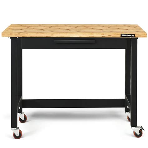 GVN Mobile Workbench with Lockable Casters for Home Work Use, Rolling ...