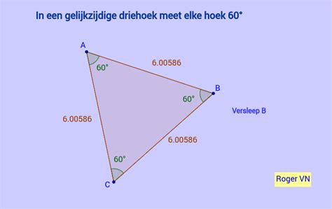 Criterium Gelijkzijdige Driehoek Deel Geogebra