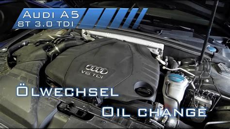 Oil Change Lwechsel Audi A T Tdi Youtube