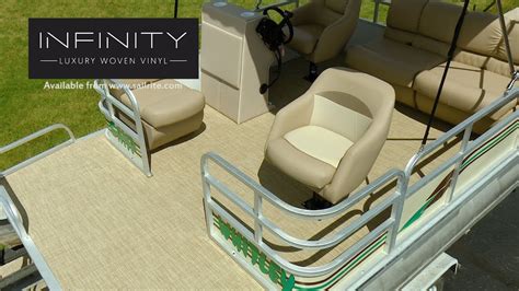 How To Install Infinity Luxury Woven Vinyl Flooring On A Pontoon Youtube