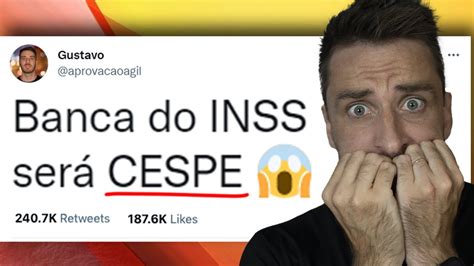 URGENTE BANCA DEFINIDA NO CONCURSO DO INSS 2022 DATA DE PROVA E