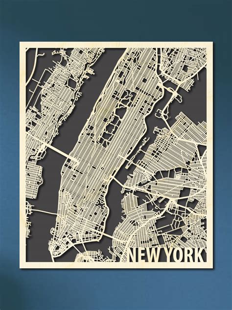 Citymap New York Kopen? Hout-Kado.nl