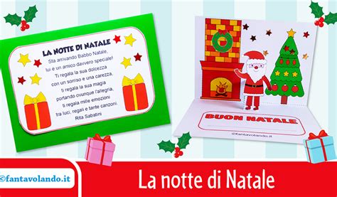 Biglietto Di Auguri Pop Up Con Poesia La Notte Di Natale Fantavolando