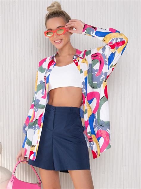 Яркая легкая рубашка купить в интернет-магазине для женщин Самая МоднаЯ