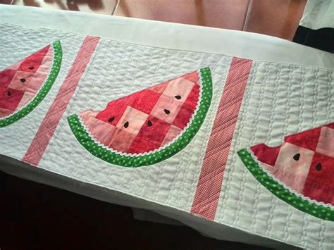 Watermelon Table Topper Watermelon Quilt Barn Quilts Mini Quilt