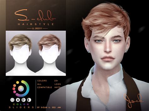 The Sims Resource Ll Men S Short Hair Jack By S Club Sims