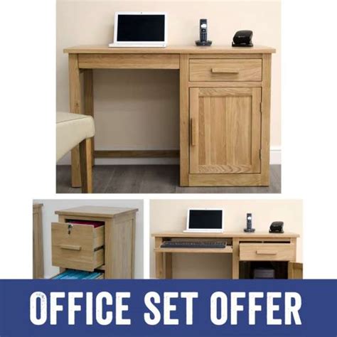 Arden Solid Oak Lockable Storage Filing Cabinet On Sale