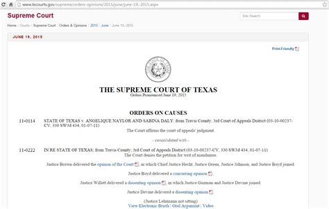 Coatx State Of Texas V Naylor And Daly Cause Of Action For Same Sex