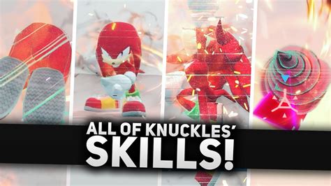 Sonic Frontiers All Of Knuckles Unlockable Skills Moveset Combat