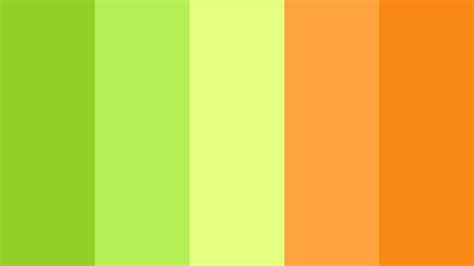 Orange & Green Color Scheme Palette