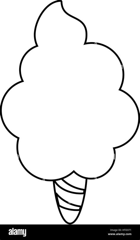 Cotton Candy Clipart Black And White