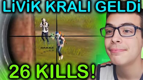 Lİvİk Krali Geldİ 😱 26 Kills One Man Squad Lİvİk Gameplay Pubg