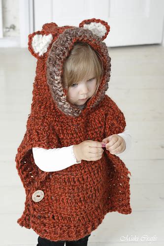 Ravelry Fox Max Poncho Pattern By Muki Crafts