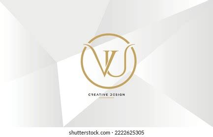 Alphabet Letters Icon Monogram Logo Vu Stock Vector Royalty Free