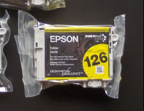 Epson Genuine 126 Hight Capacity T1264 Yello Ink Nx330 Nx430 435 520 545 Ebay