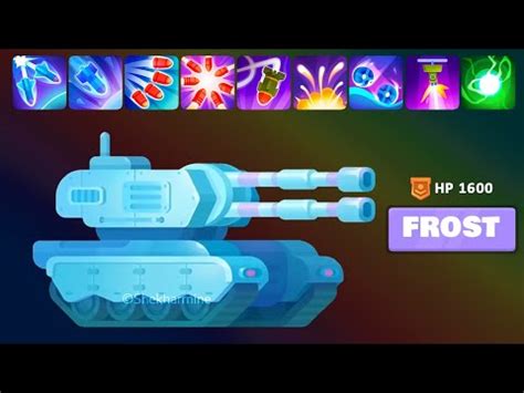 Tank Stars Gameplay FROST MAX LEVEL 1600HP YouTube