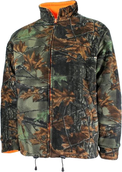 Buckshot Polar Fleece Reversible Hunting Jacket Camouflage Blaze