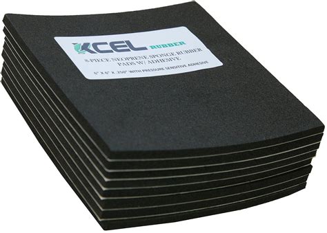 Xcel Neoprene Foam Antivibration Pads With Adhesive X X