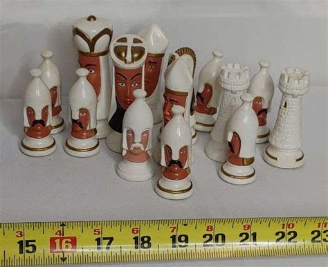 Ceramic chess pieces - Colorado Premier Realty & Auction Services