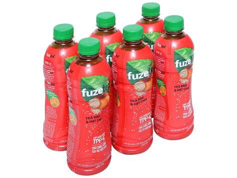 6 Chai Nước Trà đào Fuzetea 450ml Giá Tốt Tại Bách Hoá Xanh