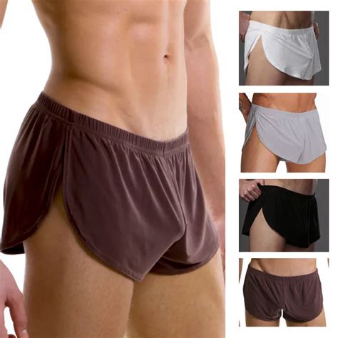 Cuecas Masculinas Sexy De Seda Cueca Boxer Masculina Fina De Seda De