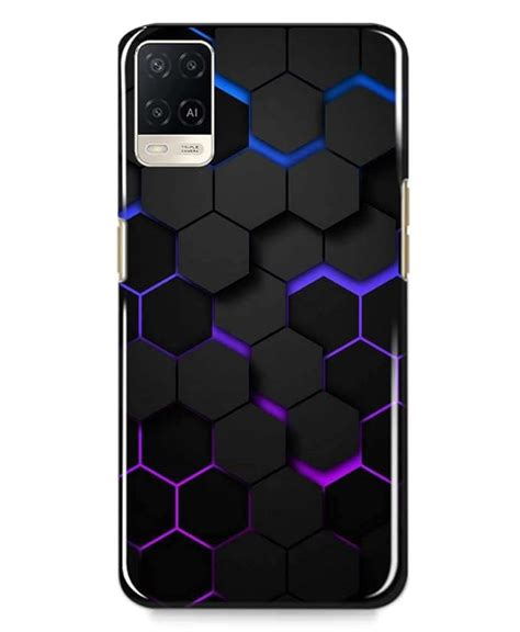 Print Guruji Hexagonal Designer D Printed Back Case Cover For Oppo A