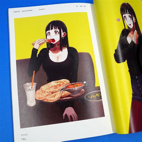 Tabegirl Jun Art Works Illustration Book Of Sexy Anime Girls Eating