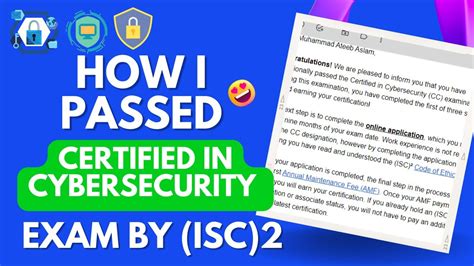 How I Passed My Certified In Cybersecurity Cc Exam Youtube