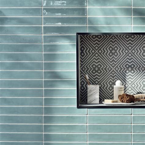 Nina Campbell Rivage Sky Wall Tiles Fired Earth Tiles