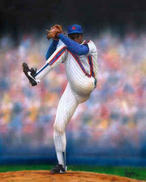 Dwight Doc Gooden New York Mets MLB Baseball Art Print Picture