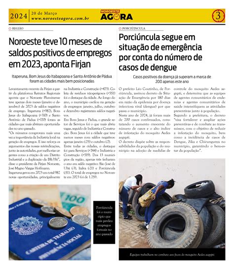 Confira A Edi O De N Mero Do Jornal Noroeste Agora Natividade Fm