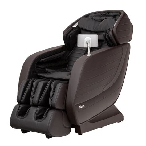 Titan Jupiter Le Series Brown Faux Leather Reclining 3d Massage Chair With 3d L Track Blu