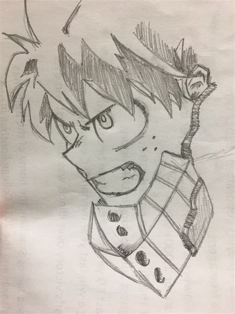 Deku Pencil Drawings Cool Drawing Ideas