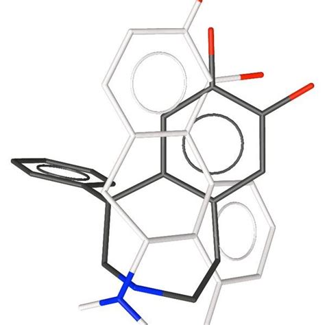 The Superposition Of Apomorphine The Equatorial Conformation Of