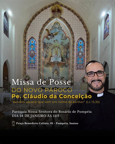 Missa de Posse Novo Pároco Diocese de Santos SP