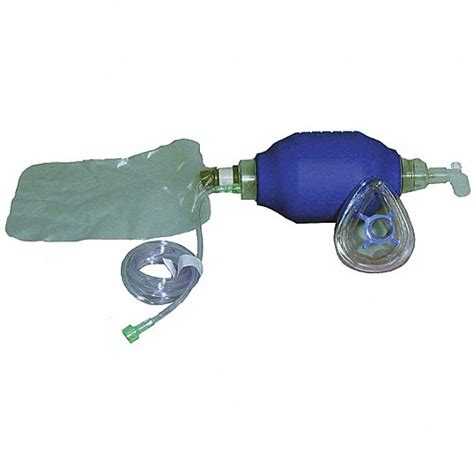 FIRST VOICE, CPR Bag Valve Mask (BVM) & Tubing, Adult, CPR Bag Valve ...