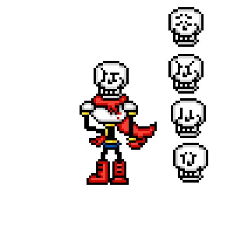 Pixilart Deltarune Papyrus Sprite By Blueboxdude