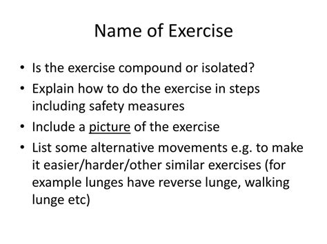 exercise   jo powerpoint