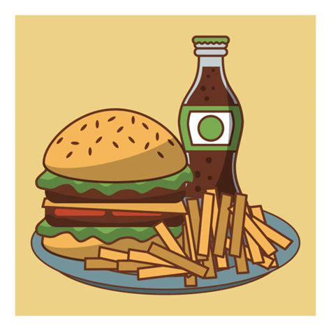 Royalty Free Burger Combo Clip Art Vector Images And Illustrations Istock