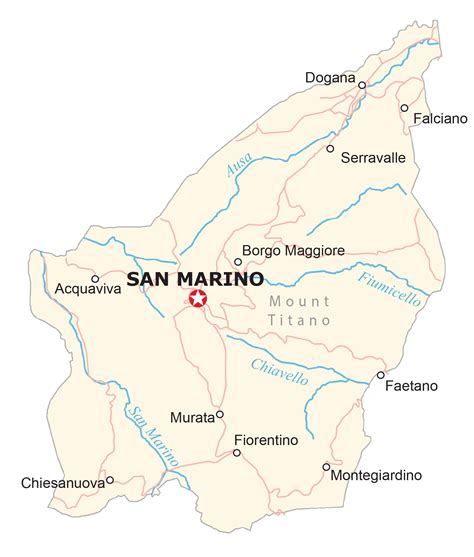 Map of San Marino - GIS Geography