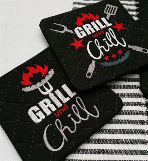 Stickdatei Ith Mugrug Grill And Chill X Etsy De Sticken