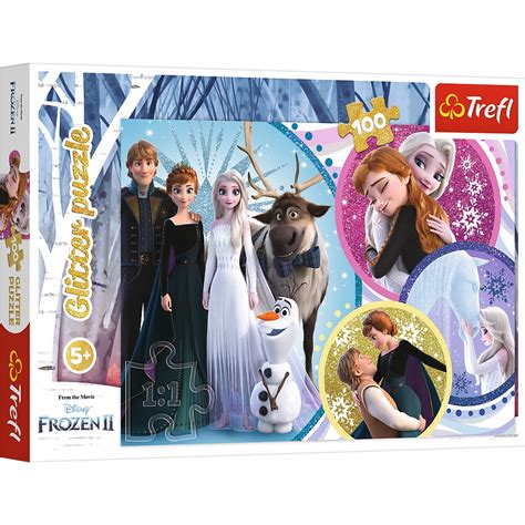 Puzzle Trefl Glitter Frozen In Numele Iubirii Etoys Ro Acum