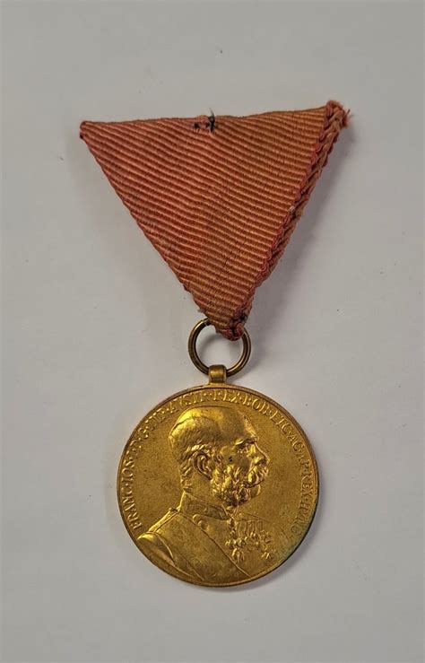 Sterreich Kaiser Franz Joseph Medaille Signum Memoriae Am Dreiecksband